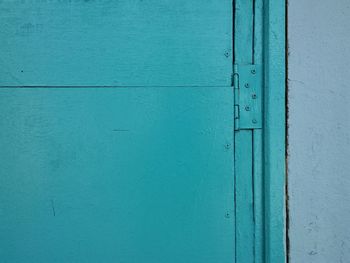 Full frame shot of blue door