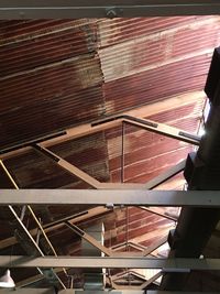 Low angle view of man working
