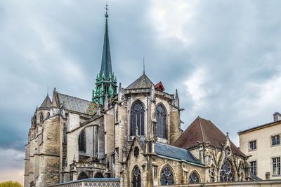 Low angle view of buildings against sky