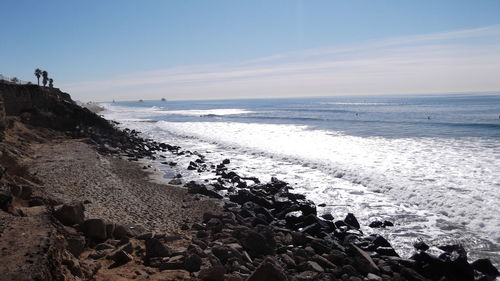 Scenic view of sea against sky