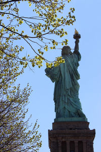 Low angle view of statue