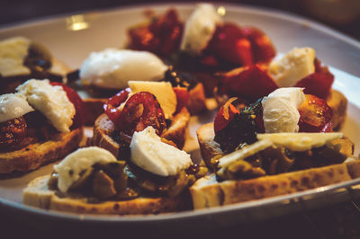 Close-up of food in plate