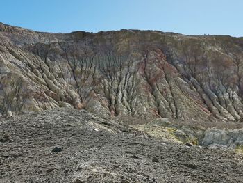 Scenic view of arid landscape against sky