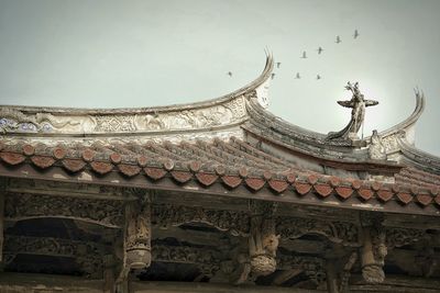 Low angle view of temple