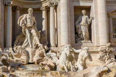 Low angle view of statue