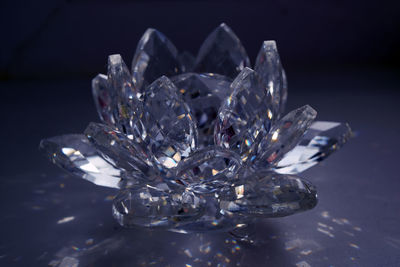 Close-up of a crystal flower