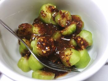 Close-up of salad in bowl