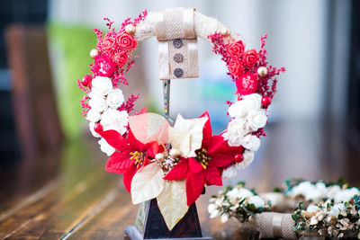 Close-up of christmas flowers