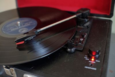 Close-up of machine part