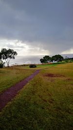 Scenic view of landscape against sky