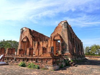 Old temple against sky