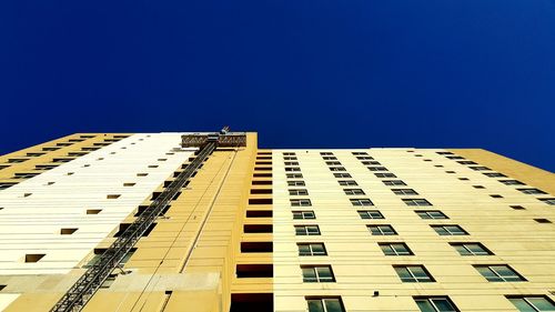 High section of building against clear sky