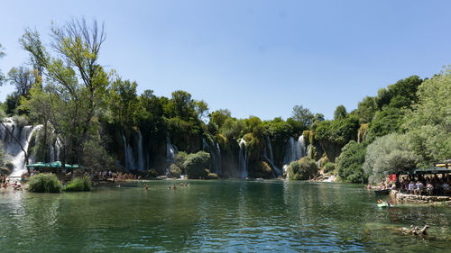 Scenic view of kravica waterfall