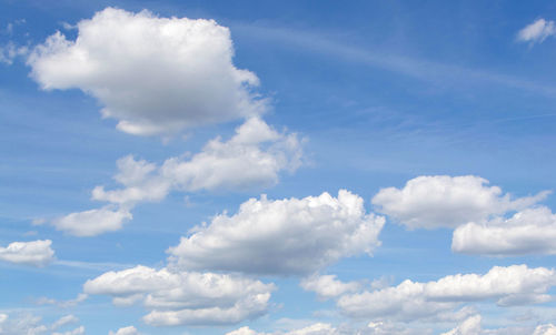 Low angle view of clouds in sky