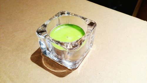 Close-up of drink on table