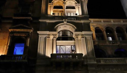 Low angle view of historical building