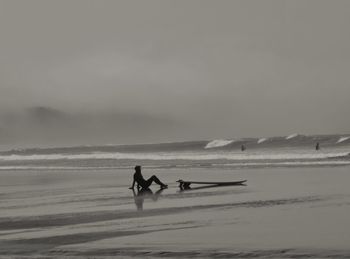 Scenic view of sea against sky