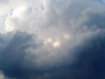 Low angle view of cloudy sky