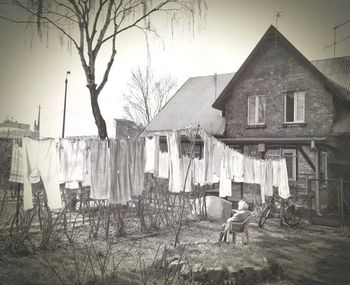 Building with trees in background