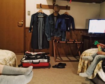 Man standing in bedroom