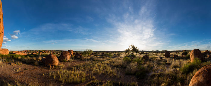 Panoramic view of landscape against sky