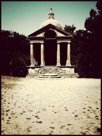 Built structure with trees in background