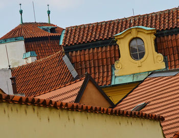 Low angle view of house