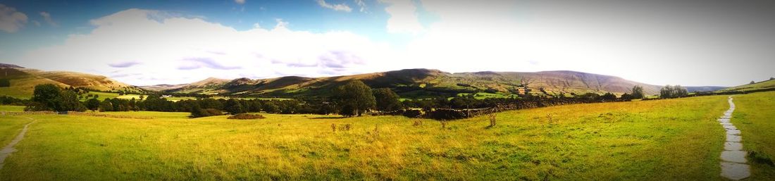 Panoramic view of landscape against sky