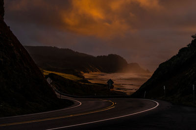 Oregon pacific highway senset