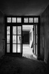 Interior of abandoned building