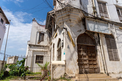 Low angle view of old building