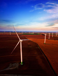 Scenic view of landscape against sky during sunset