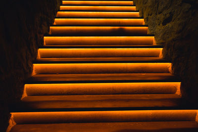 Low angle view of staircase in building