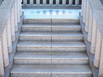 Low angle view of staircase in building