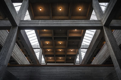 Low angle view of skylight