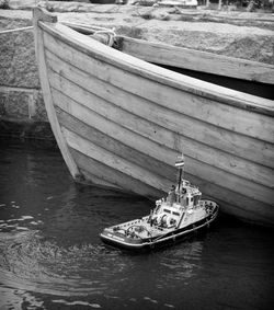 Boats in sea