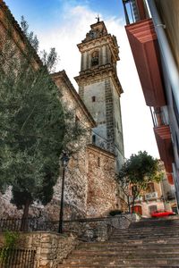 Low angle view of building against sky