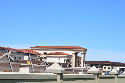 Built structure against clear blue sky