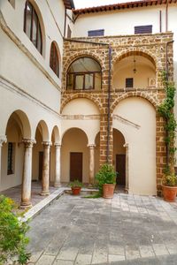 Entrance of historic building