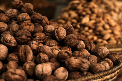 Close-up of roasted coffee beans