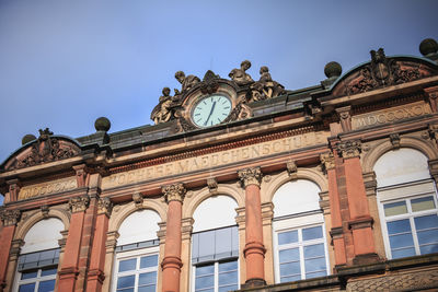 Low angle view of historical building against sky