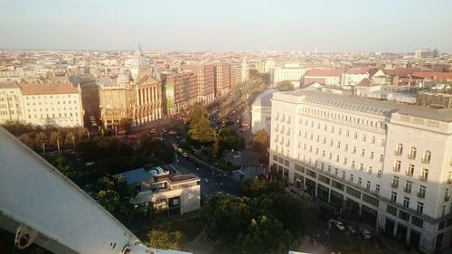 High angle view of cityscape