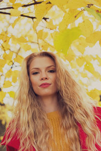 Portrait of smiling young woman