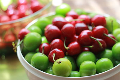 Close-up of fruits in bowl