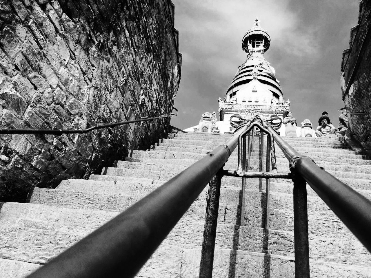 built structure, architecture, place of worship, sky, outdoors, person, day, tourism