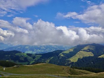 Low cloud over austrian alps 