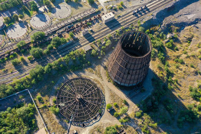 High angle view of cityscape