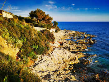 Scenic view of sea against sky