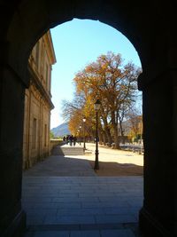 View of archway