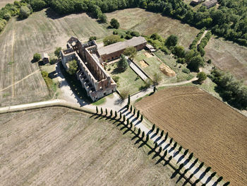 High angle view of cityscape